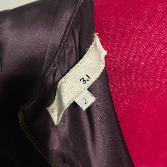 3.1 Phillip Lim plum silk blouse 2 - Picture 6 of 8